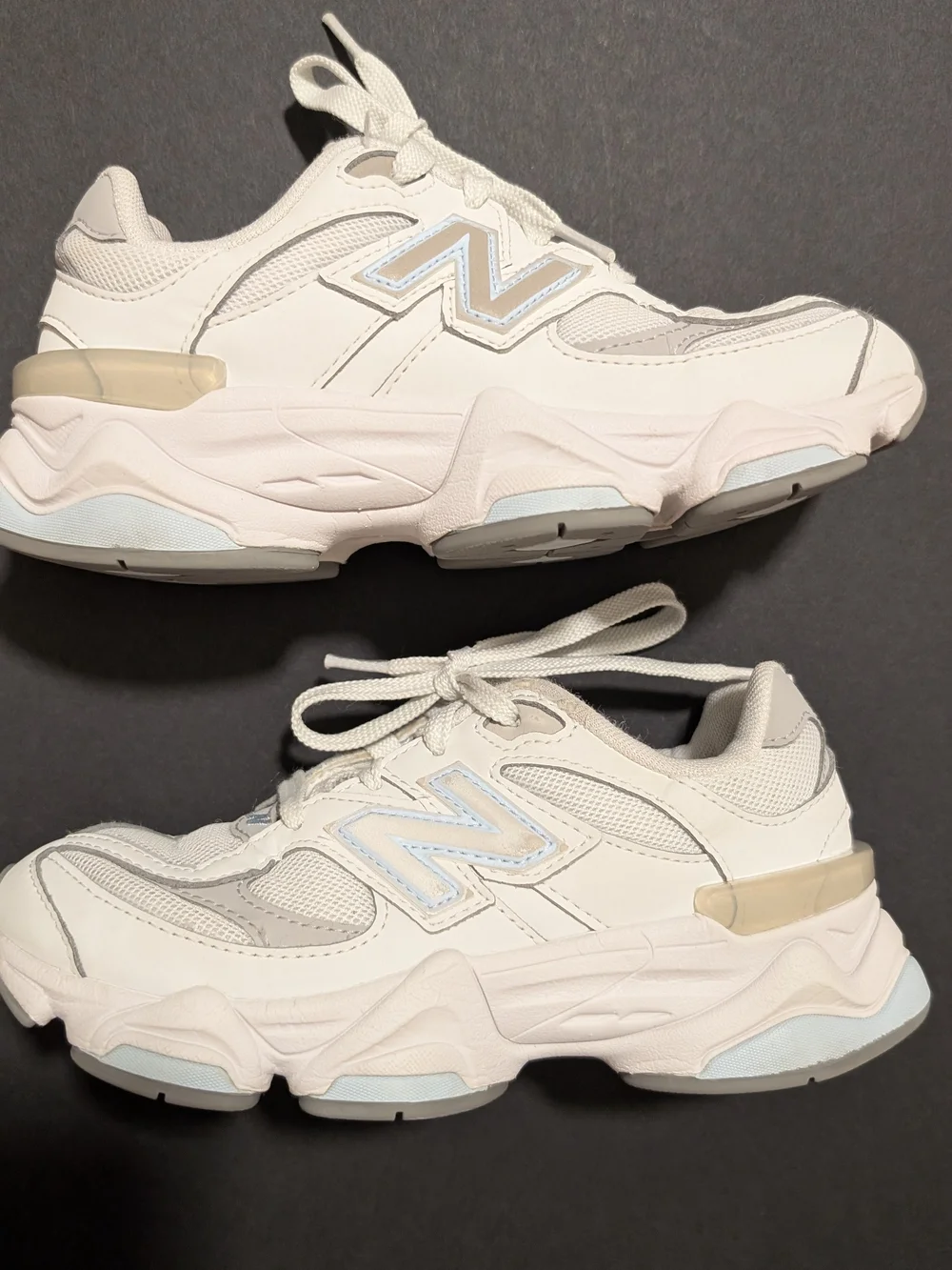 New Balance White Chunky Athletic Sneakers